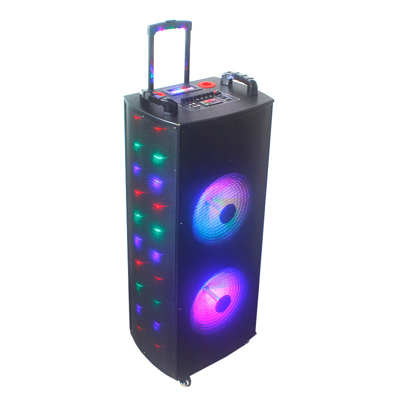 2×15’’ lighting  200w wireless outdoor speaker box