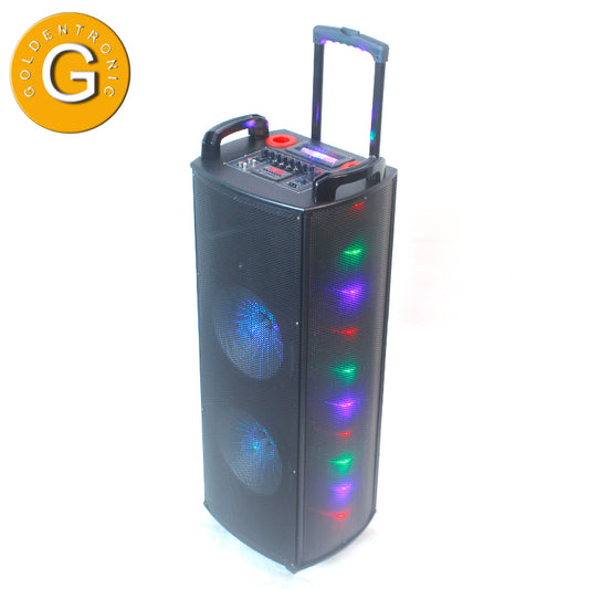 2×12’’high powered bass speakers active party speaker bluotooth with rechargeable battery