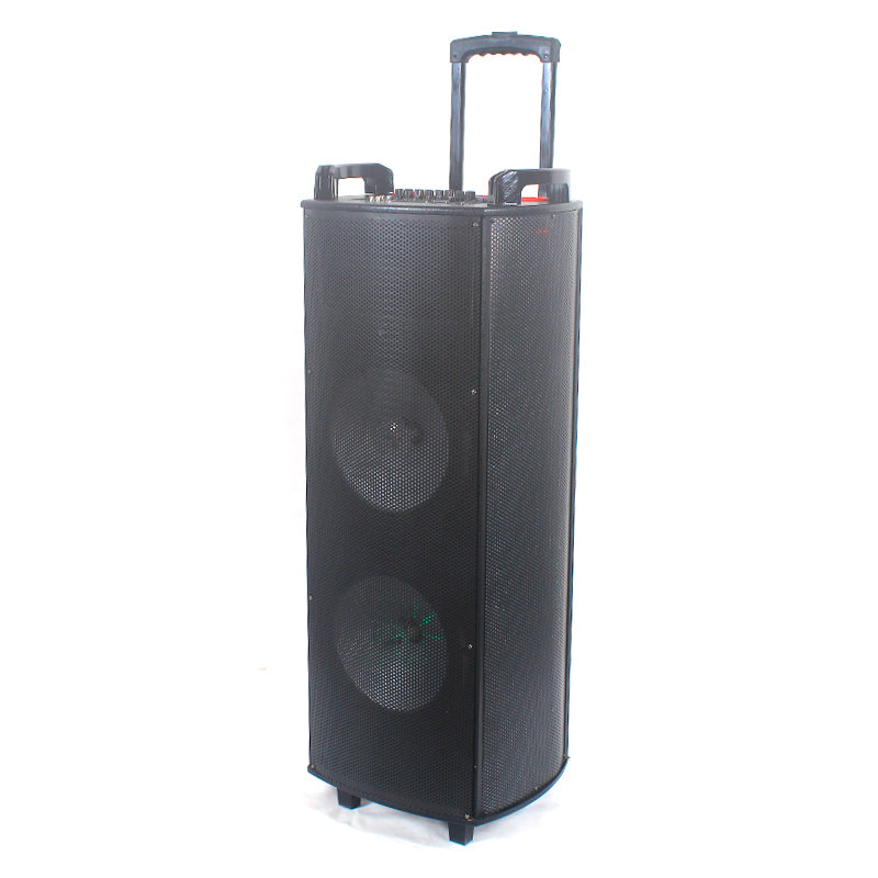 2×12’’high powered bass speakers active party speaker bluotooth with rechargeable battery