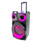 1X10"party speaker wireless portable trolley wooden speaker for indoor and outdoor