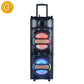 2×12’’ good sound DJ party  BT wooden trolley speaker