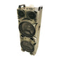 2×12“”Wholesale Dual 12'' wooden portable karaoke trolley speaker outdoor speaker box