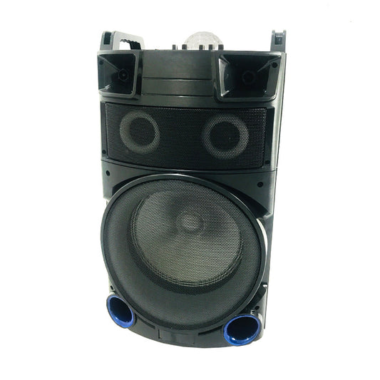 1X12"High Quality Wooden Trolley Speaker  Rechargeable Wood Outdoor Audio with MIC