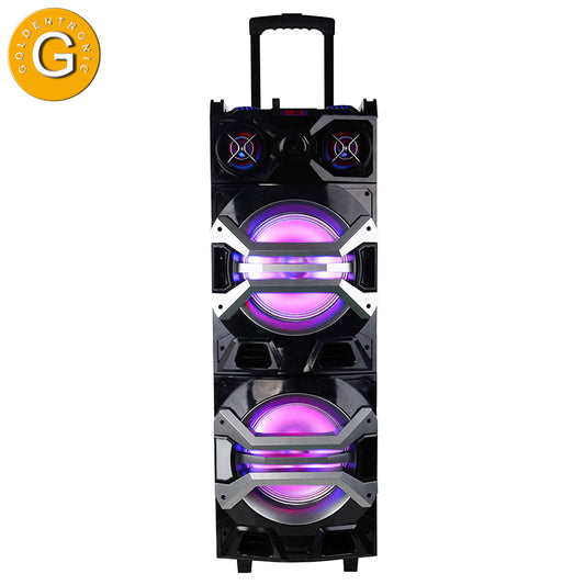 2×10" DJ active PA Speaker wiz connected Home Theatre Stereo Audio Speaker with BT