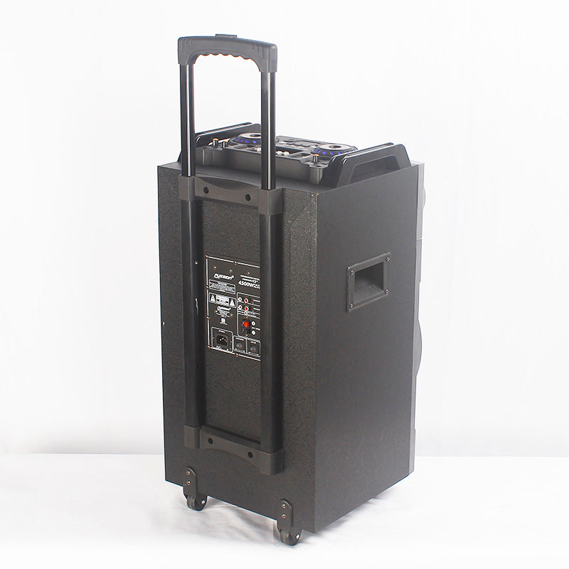 1X12" Rechargeable Trolley PA Wooden Speaker