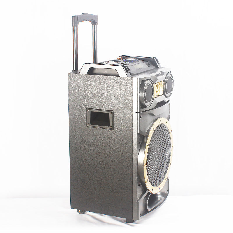 1X12" Rechargeable Trolley PA Wooden Speaker