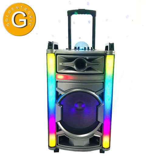 1X12"  Big Portable Speaker  with Trolley and Wheels portable party speaker