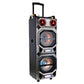 2×10"Wooden inch home party speaker system with disco light