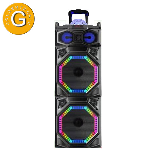 2X12" Cool and stylish stereo bass color illuminated speakers for easy carrying