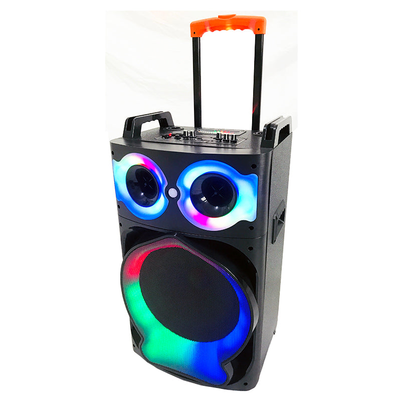 1X12"Hot sales speaker wireless 12 inch wireless Party Trolley Portable rechargeable dj speaker