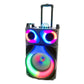 1X10"party speaker wireless portable trolley wooden speaker for indoor and outdoor