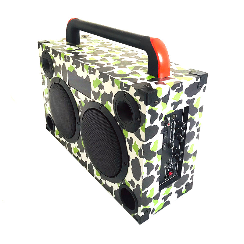 2X8" Outdoor Handheld Boombox Speaker