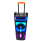 2X10"High Quality Party Speak Outdoor portable trolley speaker Wireless Home Ktv Speaker Woofer Trolley Speaker with LED