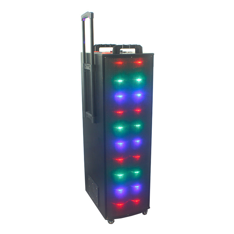 2×15’’ lighting  200w wireless outdoor speaker box