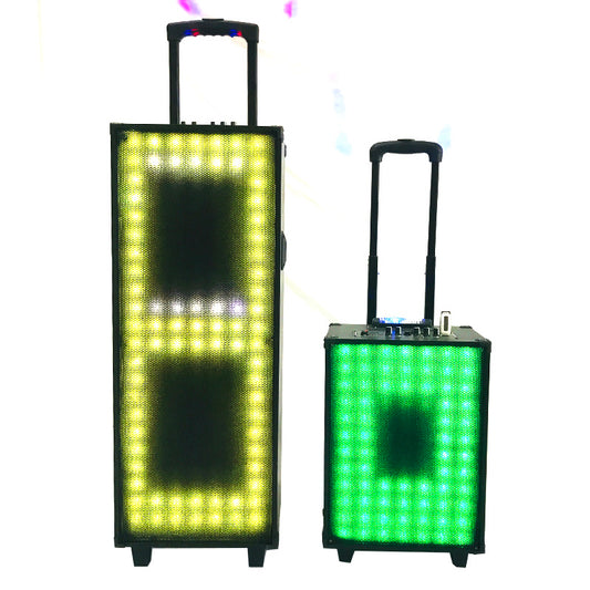 2X10" Professional Outside Use Powered Karaoke PA Sound Speaker