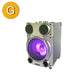 1X10" portable LED disco light subwoofer speakers