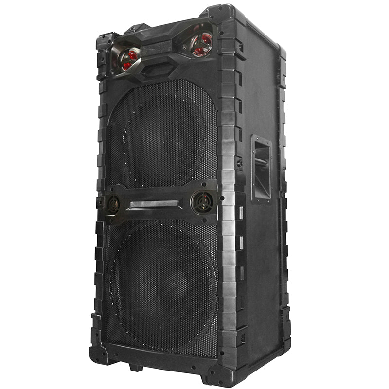 2×15’’ Professional Outdoor Stage DJ Sound Box Wooden Speaker