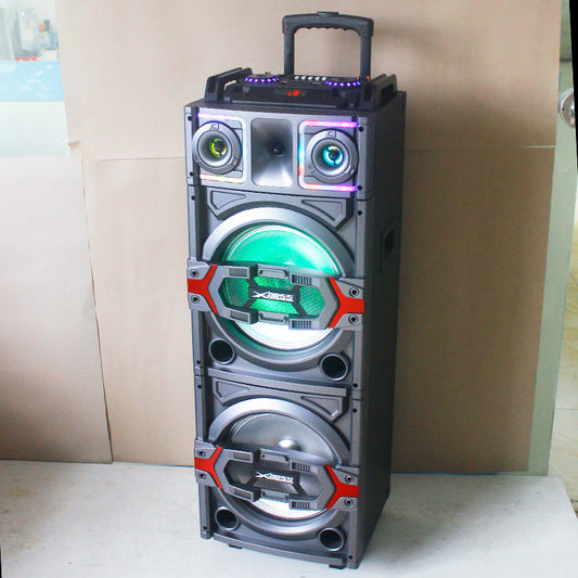 2×12“ flame outdoor speaker Wireless Trolley Party Speakers Fire Light Dancing Speaker