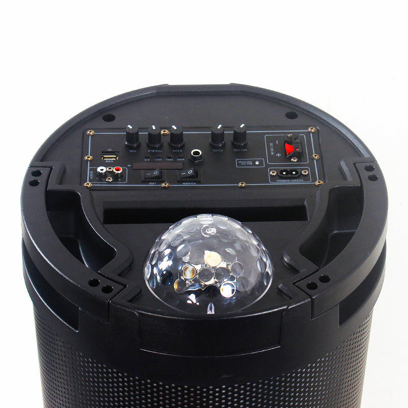 3X8" Portable Multimedia Cylinder Bluetooth Speaker