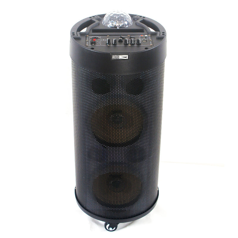 2X8" Portable Multimedia Cylinder Bluetooth Speaker