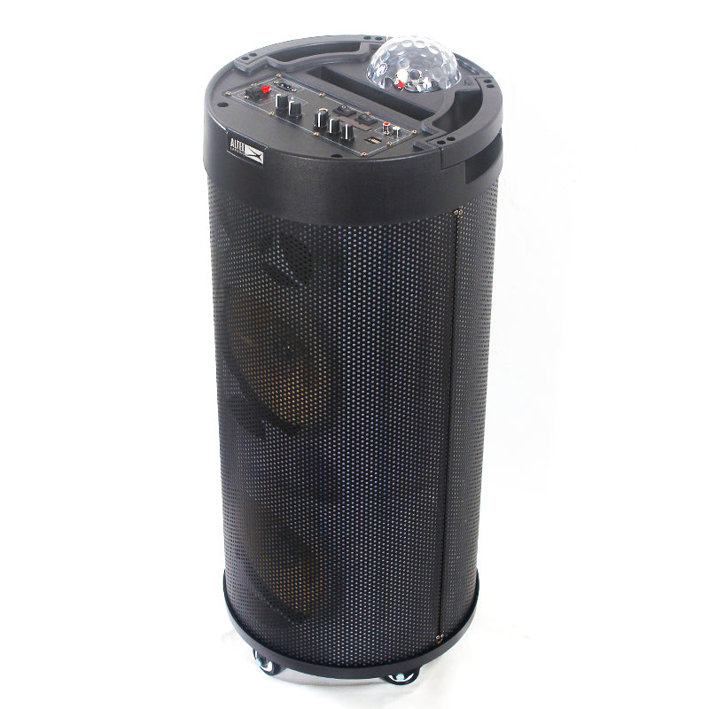 2X8" Portable Multimedia Cylinder Bluetooth Speaker