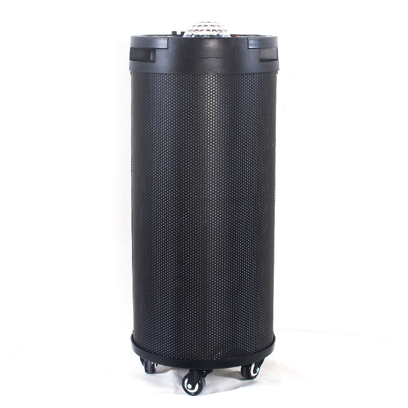 2X8" Portable Multimedia Cylinder Bluetooth Speaker