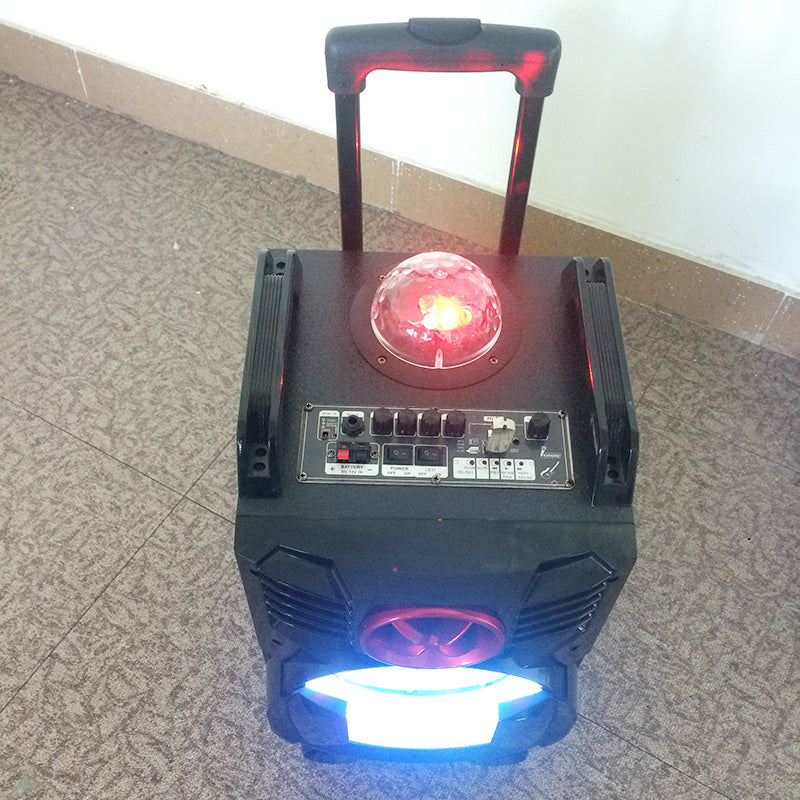 1X8" Trolley Battery Ball Light Speaker