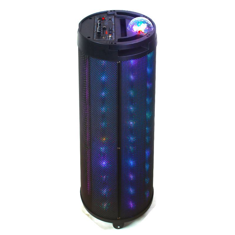 3X8" Portable Multimedia Cylinder Bluetooth Speaker