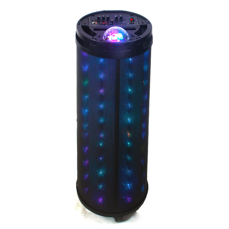 3X8" Portable Multimedia Cylinder Bluetooth Speaker