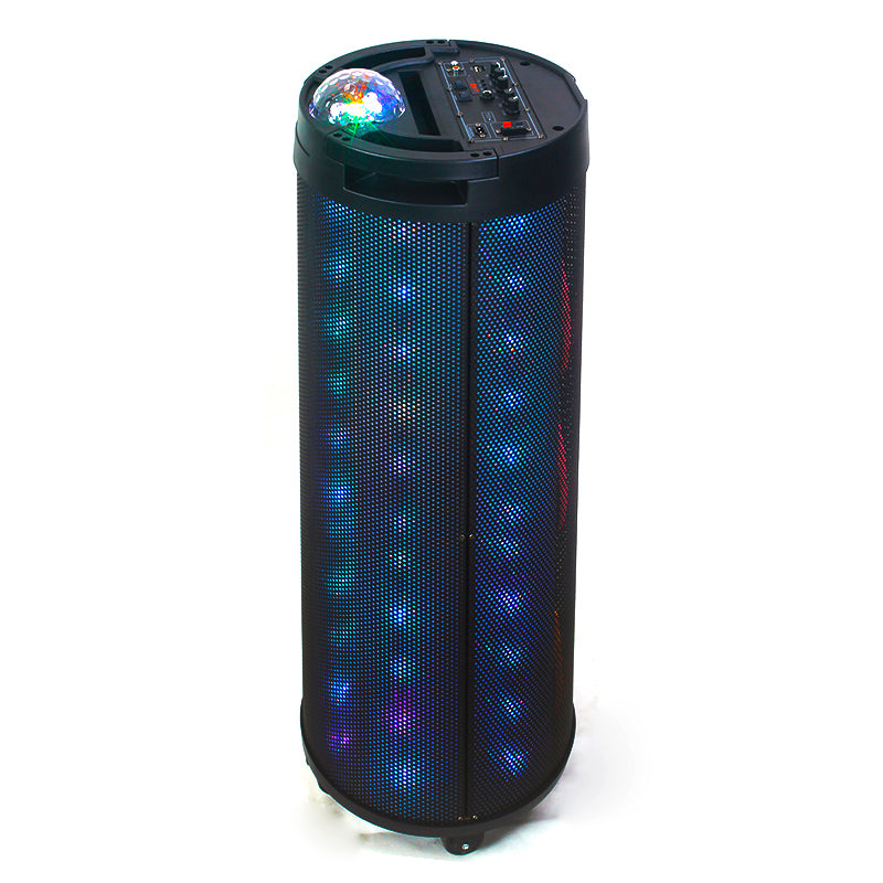 3X8" Portable Multimedia Cylinder Bluetooth Speaker