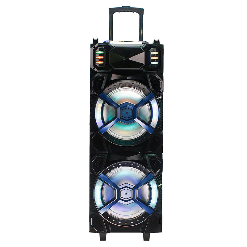 2×12“ ”12V /4.5AH Lead Acid Battery Powered Mobile Outdoor Stage Speaker For Party