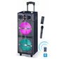 2×12’’ Wireless Bluetooth Microphone Home Audio Outdoor Dj Speaker