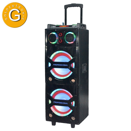 2×12’’ Large Size Super Bass Wireless Bluetooth Microphone Home Audio Outdoor Dj Speaker