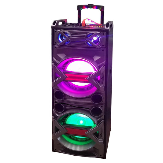 2×12“High performance party performance stage high power speaker audio active wooden speaker