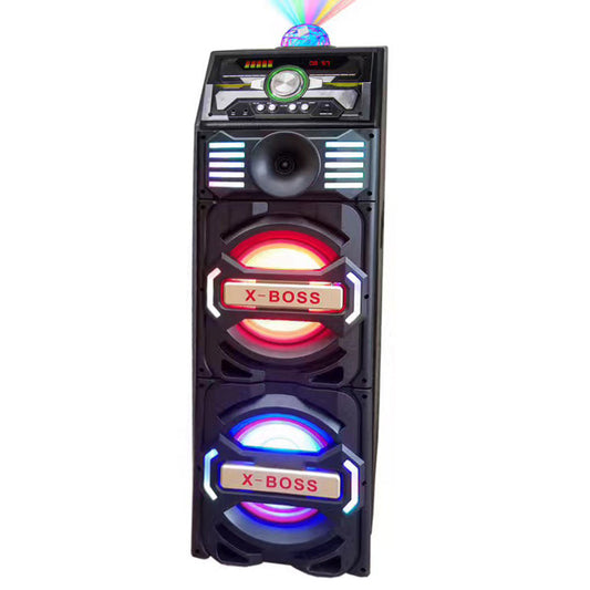 2×12’’100W Live party box speaker outdoor portable karaoke loudest bluetooth speakers