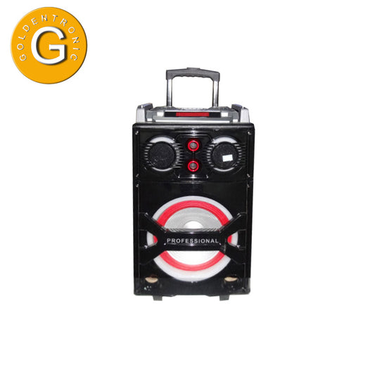 1X12" portable trolley karaoke speaker with dj mixer pa system